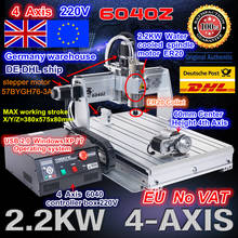 Motor de husillo USB Mach3 CNC, máquina fresadora de grabado con puerto USB de 4 ejes CNC 6040 2200W 2.2KW 2024 - compra barato