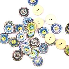 50pcs 2holes Mixed Wooden Buttons For Handwork Sewing Decor Scrapbook Clothing Crafts Kid DIY Sewing Accessories 15-25mm m2224 2024 - buy cheap