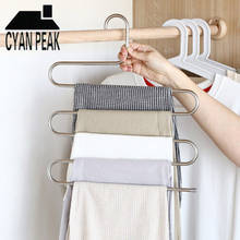 3pc/set 5 Layers MultiFunctional Pants Hanger Rack Trousers Rack Storage Hangers Cloth Rack Wardrobe Clothes Hanger Organizer 2024 - buy cheap