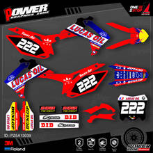 PowerZone Custom Team Graphics Backgrounds Decals 3M Stickers Kit For HONDA 2014-2017 CRF250R  2013-2016 CRF450R 039 2024 - buy cheap