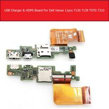 Микро-usb зарядное устройство и HDMI порт IO плата для DELL Venue 11 Pro 5130 7130 7139 T0G7001 R26KY 0R26KY Замена платы карты памяти 2024 - купить недорого
