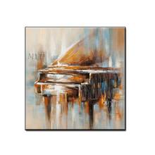 Abstract Vintage Hand Painted Piano Oil Painting Canvas Wall Art Oil Paintings Abstract Wall Pictures Handmade Wall Art For Wall 2024 - buy cheap