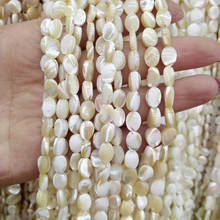 Natural Shell Beads white Shell Stone Bead for Jewelry Making  15.5 inch DIY bracelet necklace jewelry making 6x8mm 2024 - buy cheap