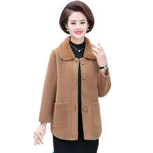 Trending Products Fur coat Women Shaggy coats Elegant Spring Short jacket Middle age clothing Imitation mink velvet Outwear 323 2024 - buy cheap
