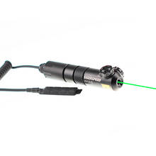Lâmpada laser para rifle, escopo laser verde à prova de choque, com montagem trilho, visão tática para caça 2024 - compre barato