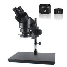 Microscopio estéreo binocular para reparación por soladura de la PCB, herramienta de ampliación continua con zoom estéreo de 7X-45X, para soldadura y observación de alta definición para la placa base del teléfono 2024 - compra barato