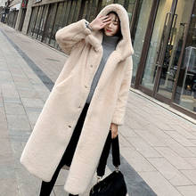 UPPIN-abrigo largo de piel sintética para mujer, abrigo con relleno con capucha, cálido, de talla grande, otoño e invierno, 2019 2024 - compra barato
