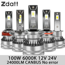 Zdatt LED HB4 HB3 H27 h1 h8 h11 h4 h7 lâmpadas de carro canbus 80w 12v 8000lm 6000k farol de nevoeiro csp 1860 mini farol de carro 2024 - compre barato