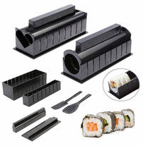 10 pçs/set fácil de usar diy arroz bola fabricante de sushi molde cozinha sushi fazendo ferramenta conjunto para sushi rolo cozinha acessório cozinhar ferramenta 2024 - compre barato