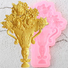 Sugarcraft, molde de silicone com borda de flor, molde de rosa, cupcake, ferramentas de decoração de bolo fondant, argila doce, moldes de pasta de chocolate 2024 - compre barato