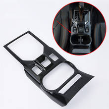 Carbon Fiber Texture Gear Shift Box Panel Frame Cover Molding Fit For Subaru Crosstrek XV 2018 2019 Accessories Trim 2024 - buy cheap