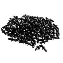 100PCs Barbed Connector Double Way 1/4" Fr 4/7mm Hose Garden Drip Irrigation Hot 2024 - buy cheap