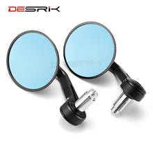 Motorcycle Universal Aluminum Rear View Mirrors Round 7/8" Handle Bar End Foldable Side Mirror For Suzuki for Kawasaki for Honda 2024 - buy cheap