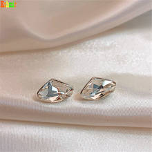 Kshmir White crystal Earrings, female earrings, Korean earrings, new trendy earrings for 2020 2024 - buy cheap