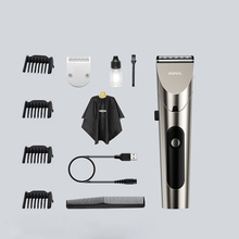 Máquina de barbear e cortar cabelo profissional, tela de led, elétrica, lavável, recarregável, para 2020 2024 - compre barato