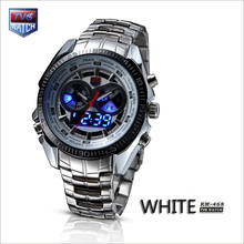 TVG New Trendy Men's Sport Clock Fashion Blue Binary LED Pointer Watch Mens Diving Waterproof Watch Men Digital Watch Army Watch 2024 - buy cheap