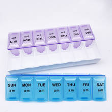 14 Grids 7 Days Weekly Pill Case Medicine Tablet Dispenser Organizer Pill Box Splitters Pill Storage Organizer Container 2024 - buy cheap