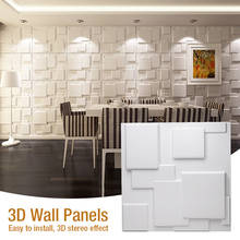 50x50cm 3D tile panel mold plaster wall 3D wall stickers living room wallpaper mural Waterproof 3D Wall sticker Bathroom Kitchen 2024 - buy cheap