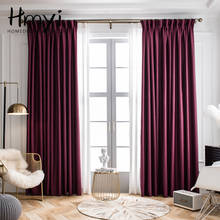 Cortinas corta luz modernas 90%, feitas em cores sólidas, para quarto e sala de estar, de luxo 2024 - compre barato