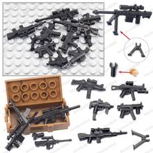 Soldier Weapons Submachine Guns Set Military Figures Building Block Assemble Army ww2 Equipment Model Child Christmas Gifts Toys 2024 - buy cheap