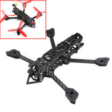 Armação de fibra de carbono puro 3d para drone, armação de 222mm, 222 5 polegadas, fpv, freestyle, com suporte para braço de 5mm, 5140 polegadas, adereço para drone de corrida fpv 2024 - compre barato