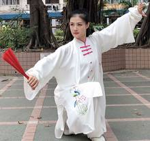 Customized women hand-painted peony kung fu martial arts costumes wushu competition uniforms tai chi taijiquan clothing 2024 - buy cheap