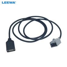 LEEWA-Adaptador de Cable de extensión de Puerto hembra para Radio de coche, Cable USB AUX para Honda Civic/Accord/Odyssey Mitsubishi Lancer 2024 - compra barato