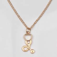 Medical Jewelry nurse Stethoscope necklace best nurse necklace gold charms student nurse Medical Women Gift doctor necklace 2024 - buy cheap