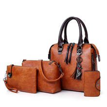 Bolsa de ombro mensageiro de couro, bolsa de mão de alta qualidade para mulheres, conjunto de bolsa 2024 - compre barato