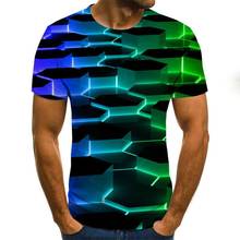 Camiseta informal de manga corta con cuello redondo para Hombre y mujer, ropa con estampado 3d divertido, de marca de alta calidad, 2020 2024 - compra barato