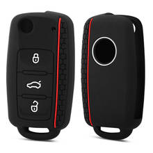 Protective Silicone Remote Car Key Case Cover for Volkswagen VW POLO Tiguan Passat B5 B6 B7 Golf EOS Scirocco Jetta MK6 Octavia 2024 - buy cheap