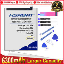 HSABAT-batería F2 de ciclo 0 para UMI Umidigi F2, acumulador de reemplazo para teléfono móvil de alta calidad, 6100mAh 2024 - compra barato