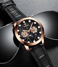 TEVISE Brand Luxury Men Automatic Mechanical Watch Fashion Moon Phase Leather Watches Tourbillon Wristwatch Relojes Masculino 2024 - buy cheap
