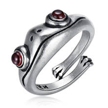 Vintage Frog Animal Ring Fashion Women's Girl Cute Open Ring Jewelry Wedding Engagement Gifts for Men Strange Things Steampunk 2024 - buy cheap