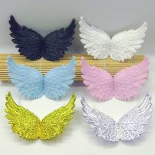 6pcs/lot Gold/White/Pink Angel Wings Craft Christmas Ornament Backpack Diy Cake Decoration Plastic Plated Small Wing 10*7cm 2024 - buy cheap
