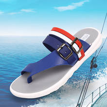 Summer big size Tide Slippers Men Non-slip Cool Flip-Flops 2020 shoes For men Light Casual Beach Male Sandals Household TX137 2024 - buy cheap