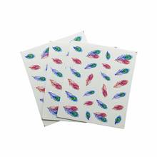 New Designs Designs Nail Sticker Water Transfer Feather  Nail Art Decals B33 2024 - buy cheap