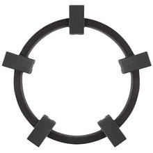 Anillo de Wok para estufa de Gas, soporte de quemador de Wok negro antideslizante de 5 garras, accesorios de estufa de hierro fundido, anillo de soporte de Wok de cocina 2024 - compra barato