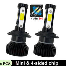 2PCS H4 H7 LED Mini Car Headlight 4-sided Chip H3 H11 H8 H9 H1 9006 HB2 9003 HB3 16000LM HB5 HB4 9005 Car Lights Bulb Fog Light 2024 - buy cheap