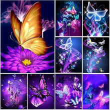 5D DIY Diamond Painting Cartoon Butterfly Kit Full Drill Square Embroidery Mosaic Art Picture With Rhinestones Decoration Gift 2024 - buy cheap