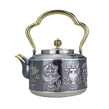 Teapot, stainless steel teapot, silver teapot, hot water teapot, teapot 1200 ml water, kung fu tea set. 2024 - buy cheap