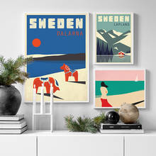 Christmas Canvas Painting Travel Retro Poster Wall Art Nordic Posters and Prints Home Decor Living Room Without Frame 2024 - buy cheap