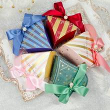 Caja de dulces con forma de corazón de amor, lujosa, para regalos de Baby Shower, decoración de fiesta de cumpleaños, bolsa de embalaje de favores de boda, novedad 2024 - compra barato