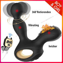 360 Rotating Anal Vibrator Heating Male Masturbator Vibration Prostate Massager Men Anal Sex Toy Vibrator for Men Sex Shop 2024 - buy cheap