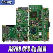 Akemy x540sc placa-mãe do portátil For Asus x540sc x540s x540 teste mainboard original n3700 cpu 4g ram 2024 - compre barato