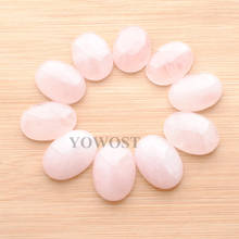 Frete grátis pedra preciosa quartzs rosa natural 18x25x7mm cabochon oval cab sem furadeira para fazer joias 10 ° iu3056 2024 - compre barato