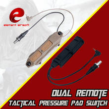 Element airsoft-interruptor de luz de arma táctica, interruptor de doble Control para PEQ 15 DBAL 2, pistola de surefir láser, montaje de linterna 2024 - compra barato