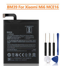 Bateria de substituição bm39 para xiaomi mi 6, mi6, mce16, bateria recarregável para celular, 3350mah 2024 - compre barato