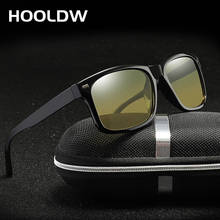 HOOLDW Men Square Polarized Photochromic Sunglasses Brand Design Night Vision Glasses Driving Goggles Anti-glare Sun glasses 2024 - buy cheap