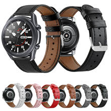 Ремешок из натуральной кожи для Samsung Galaxy Watch 3 45 мм, сменный Браслет для смарт-часов Samsung Watch 3 41 мм 2024 - купить недорого